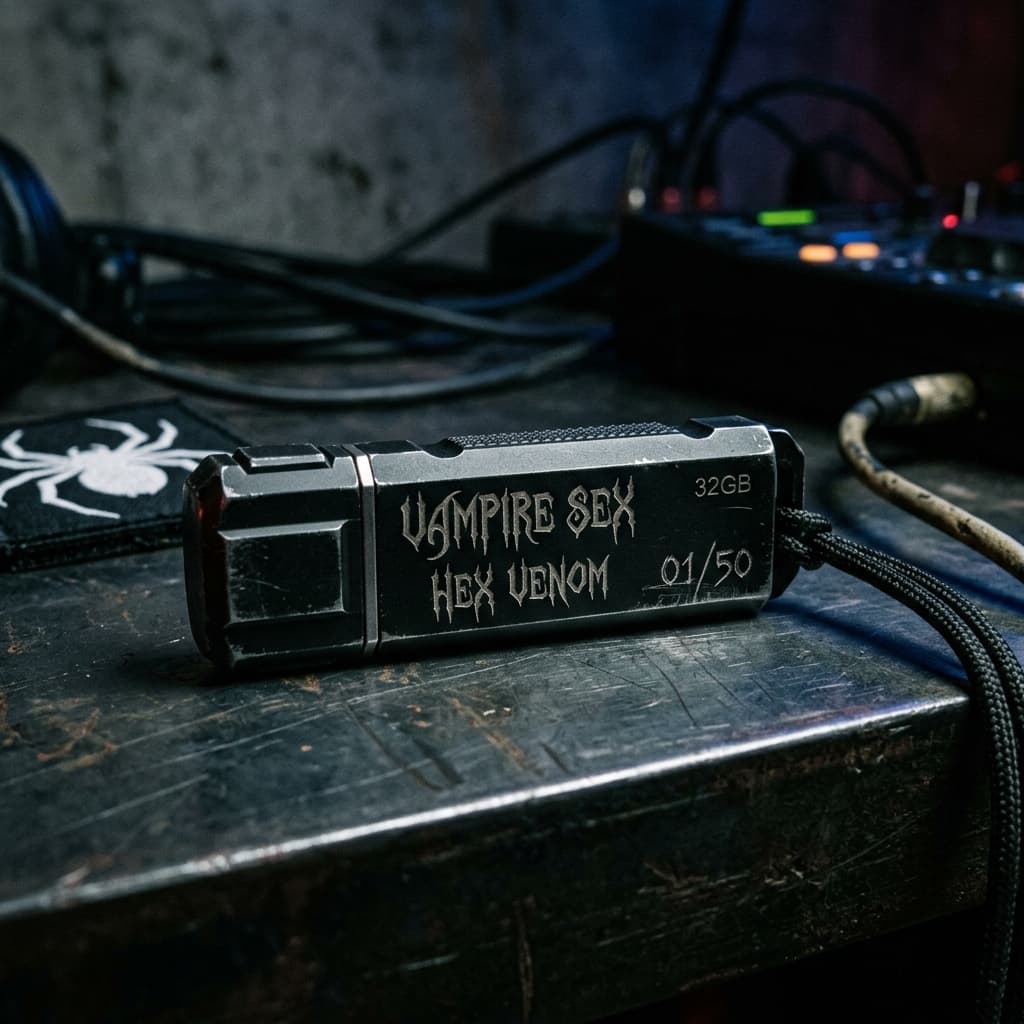 Vampire Sex Hex Venom USB - Limited Edition Tech House Music & DJ Mixes Release Drive