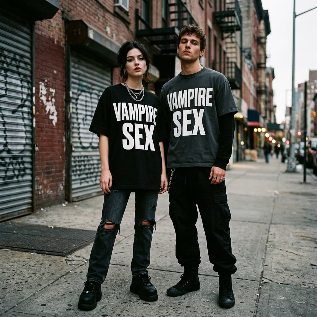 Vampire Sex Crimson Relic Tee - Premium Heavyweight Streetwear Cotton Shirt